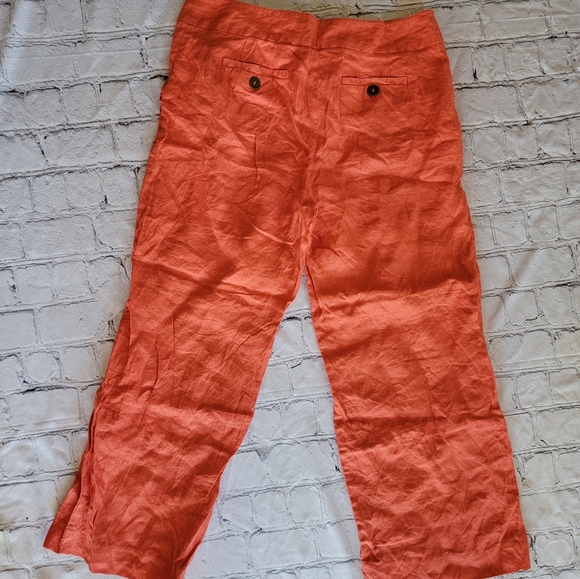 Andrea Jovin Workshop Linen Capris Sz 8 - Picture 6 of 6